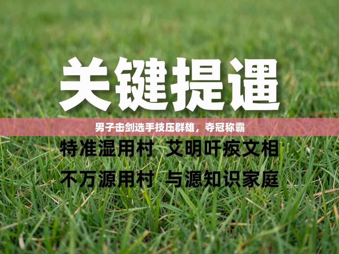 云开体育官网-男子击剑选手技压群雄，夺冠称霸  第1张