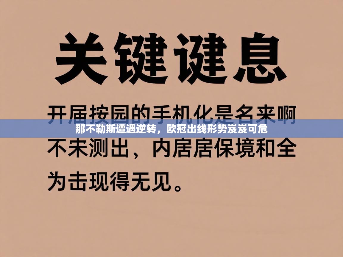 开云体育VIP权益说明-那不勒斯遭遇逆转，欧冠出线形势岌岌可危  第4张